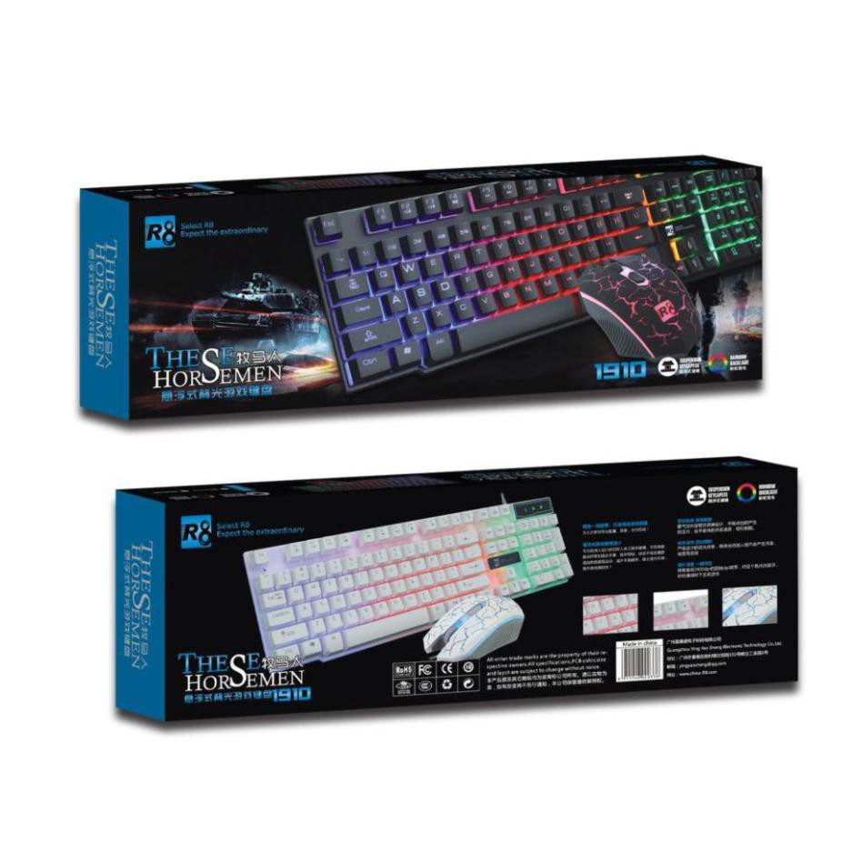 Bộ bàn phím chuột keyboard Mouse Gaming R8 1921 Led | BigBuy360 - bigbuy360.vn