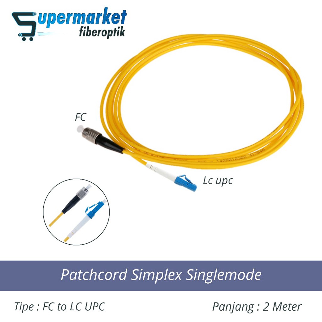 Cuộn Dây Cáp Quang 2m Đơn Giảnx Sm Fc Sang Lc Upc