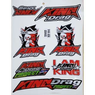Decal, hình dán xe máy KING DRAG