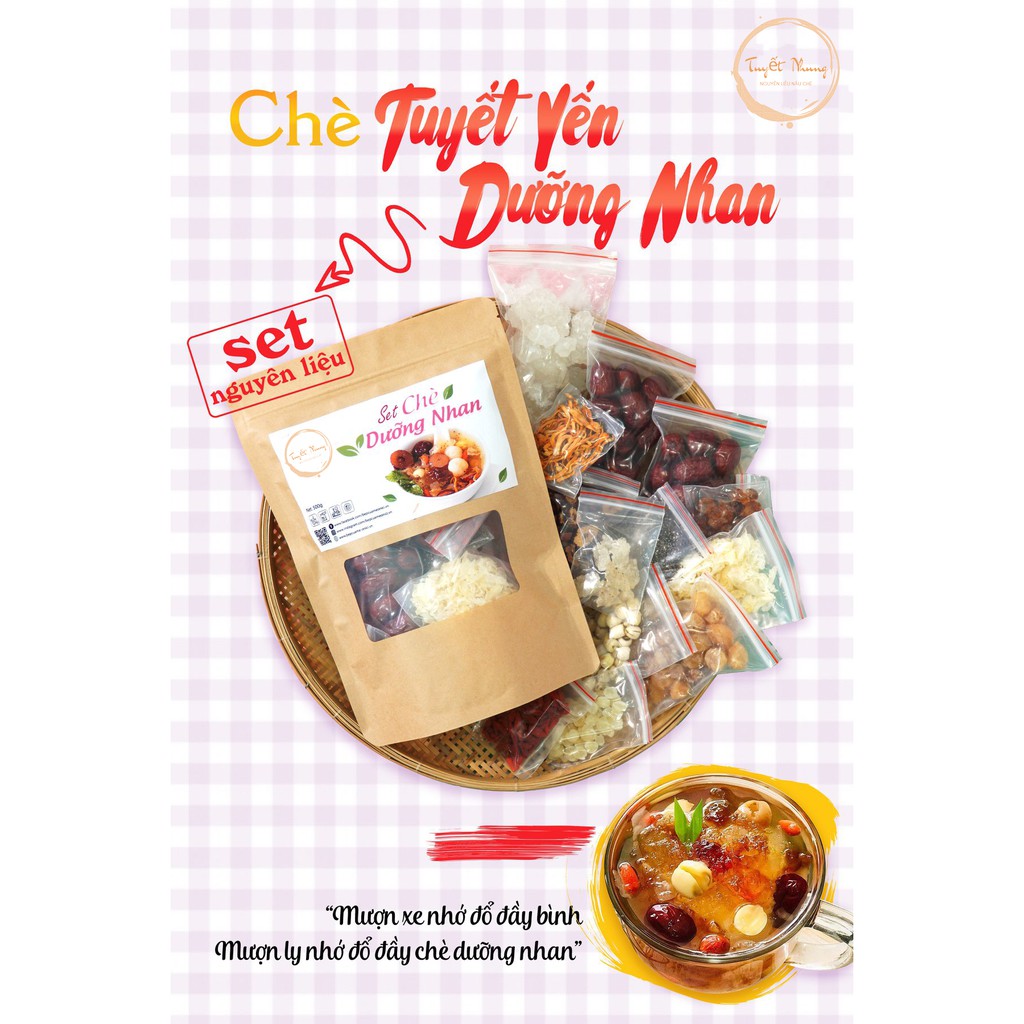 [Now Ship] Set Chè Dưỡng Nhan Tuyết Yến ( SET LỚN ) Tặng Kèm Công Thức Nấu - TUYẾT NHUNG | BigBuy360 - bigbuy360.vn