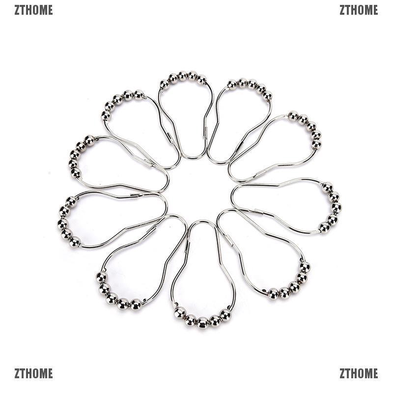 (MớI) Bộ 12 VòNg Treo RèM CửA Mạ Chrome