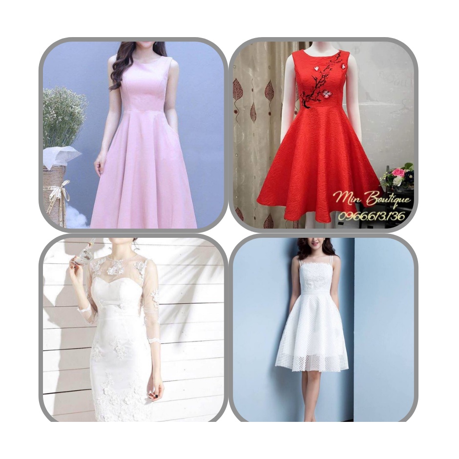 RẬP GIẤY LẮP GHÉP 30 MẪU ĐẦM CẢ XÒE VÀ ÔM BODY