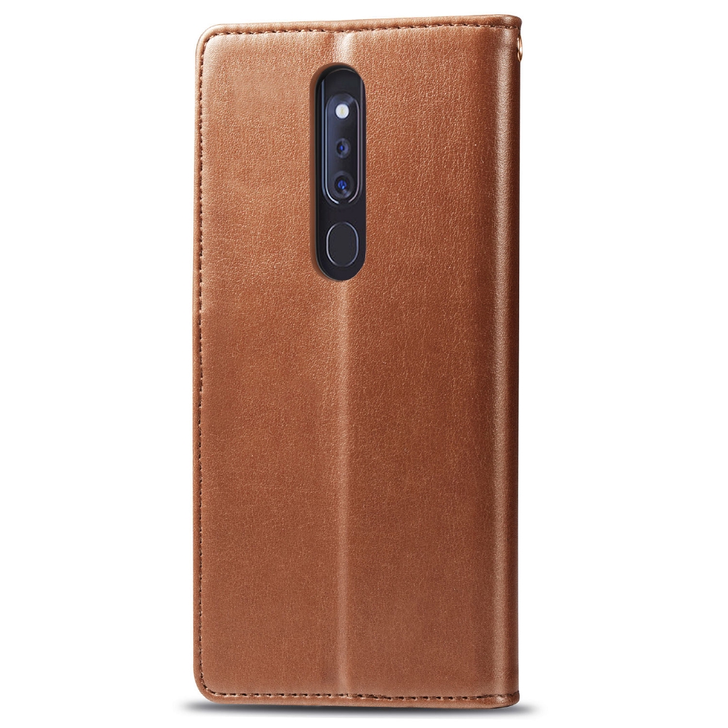 Bao Da pu Điện Thoại Nắp Lật Kèm Ngăn Đựng Thẻ Khóa Nam Châm Cho oppo f11 pro oppof11 f 11 pro f11pro Đứng