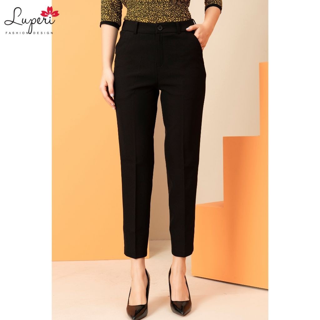 Quần Baggy Nữ Cồng Sở Lưng Cạp Cao 4,5cm LUPERI LFQD268 Chất Đũi Cao Cấp Không Nhăn Không Xù