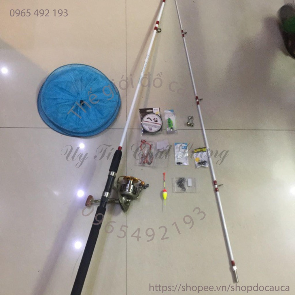 Bộ cần 2 khúc shimano 2,7 m máy lc 7000 (y hình ảnh) | BigBuy360 - bigbuy360.vn
