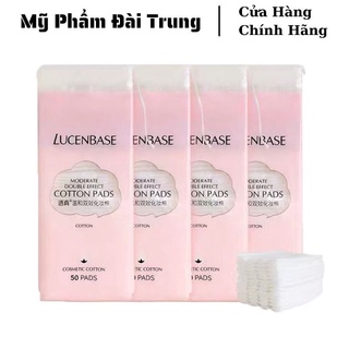 Bông tẩy trang Lucenbase gói 50 miếng