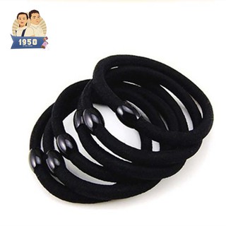 Combo 2 dây buộc tóc đen sợi to, loại cao cấp, nịt buôc tóc bền và dai. 1950 by Đức Hạnh