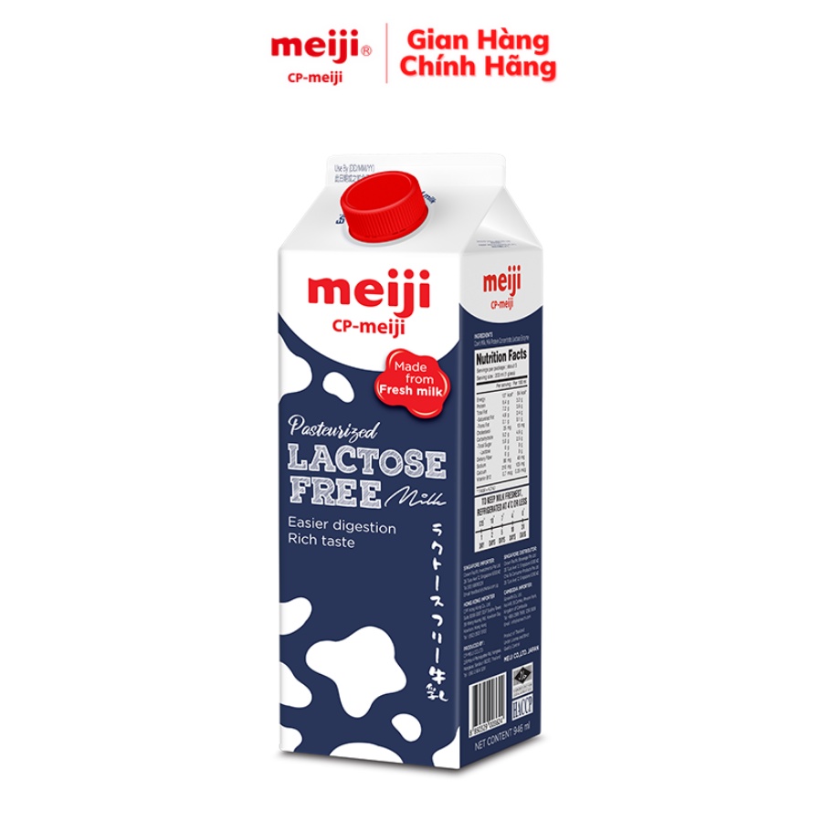 Sữa Tươi Thanh Trùng Meiji Lactose Free 946ml