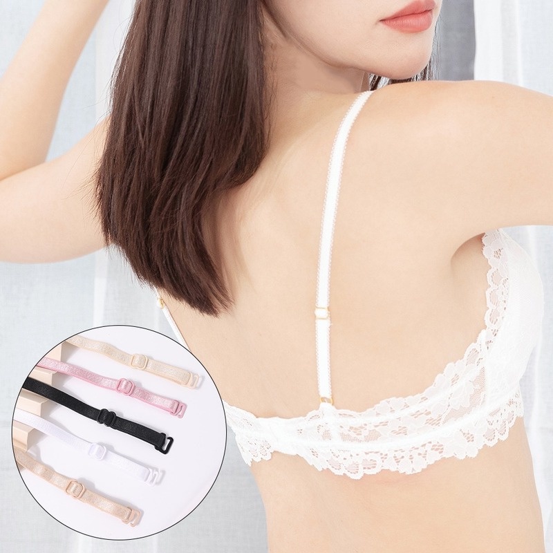 Dây áo ngực co giãn chống trượt màu đơn giản tùy chỉnh tiện lợi