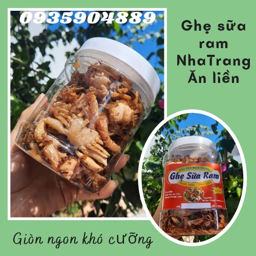 500gr Ghẹ sữa ram me Nha Trang hũ lớn y hình