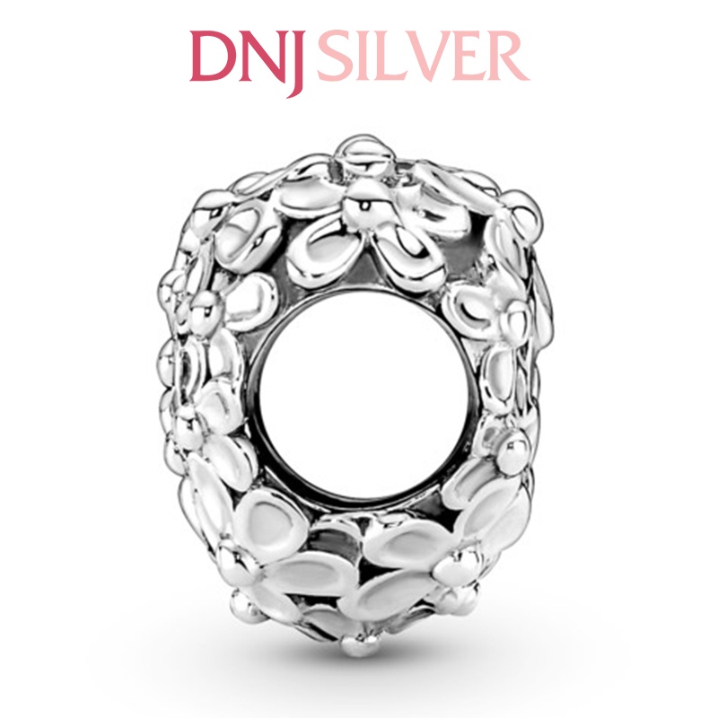 [Hàng cao cấp] Charm bạc 925 cao cấp, sản phẩm DNJ - Charm Mum Daisy Heart thích hợp để mix vòng tay charm - DN099