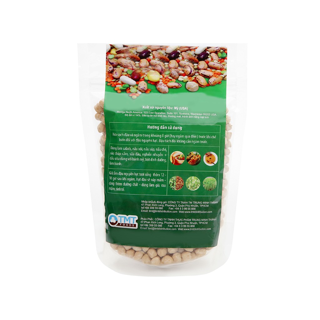 Đậu gà nguyên hạt TMT Foods 500g