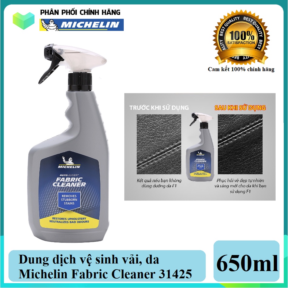Dung dịch vệ sinh vải, da Michelin Fabric Cleaner 31425 - 650ml - Hàng chính hãng
