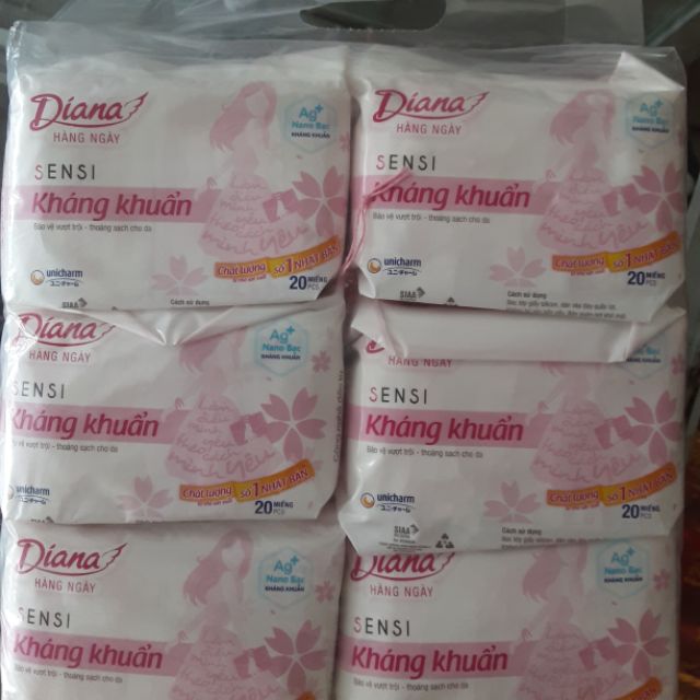 Băng Vệ Sinh Diana Hàng Ngày To ( Si 6 Goi)