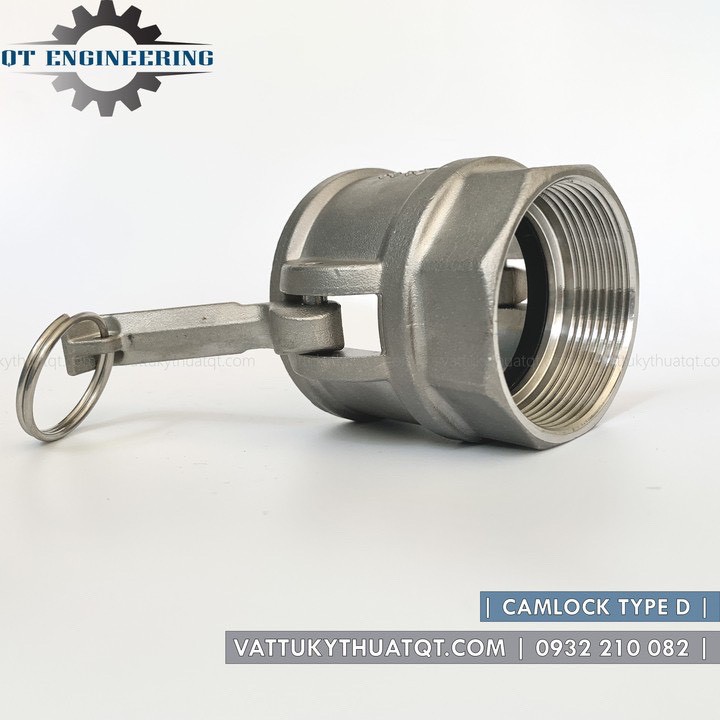 Khớp nối nhanh Camlock INOX 304 | Kiểu D | DN32,40,50