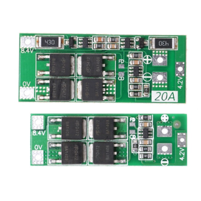 Mạch sạc 2S bảo vệ pin cân bằng 20A 8.4V sạc pin 18650 hoặc pin lypo lion 3.7V