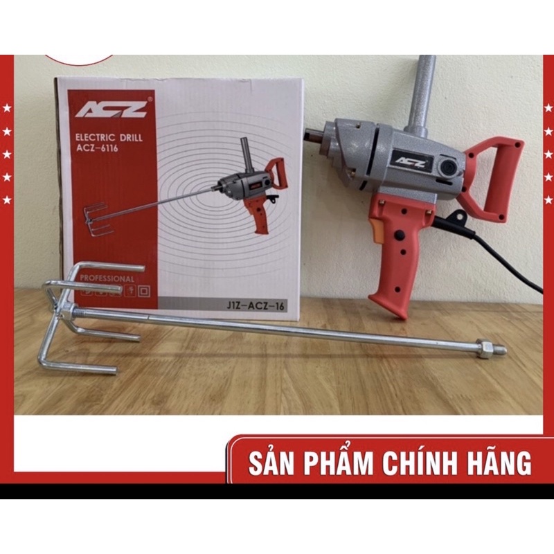 Máy khuấy sơn, trộn sơn cầm tay - Hàng cao cấp chính hãng -  ACZ 6116
