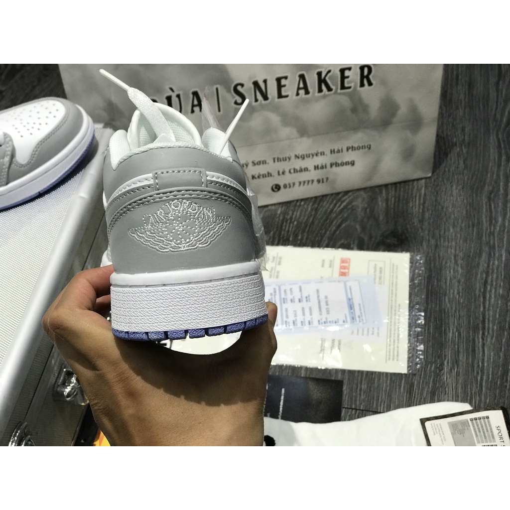 Siêu Phẩm Giày Thể Thảo Sneaker JD Xám Trắng Đế Xanh Siêu Hot Cao Cấp Ảnh Thật + freeship + Tặng Tất