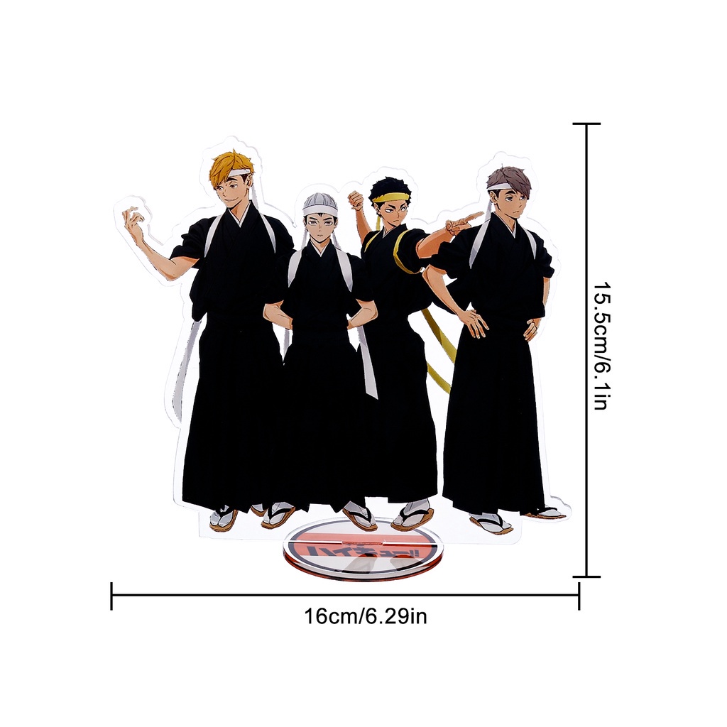 Mô hình các nhân vật trong phim Haikyuu bằng acrylic có giá đỡ để bàn trang trí