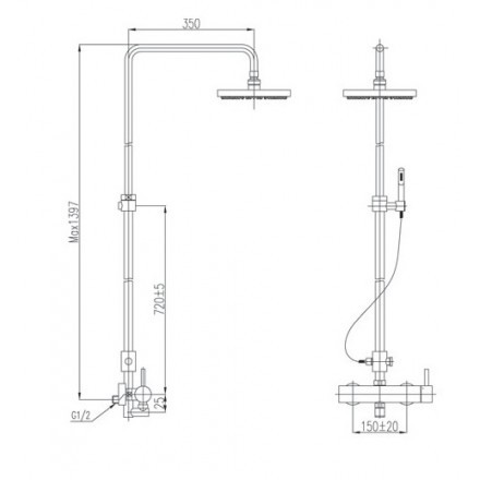 Sen Cây Inax Nóng Lạnh BFV-70S, bảo hành chính hãng 02 năm