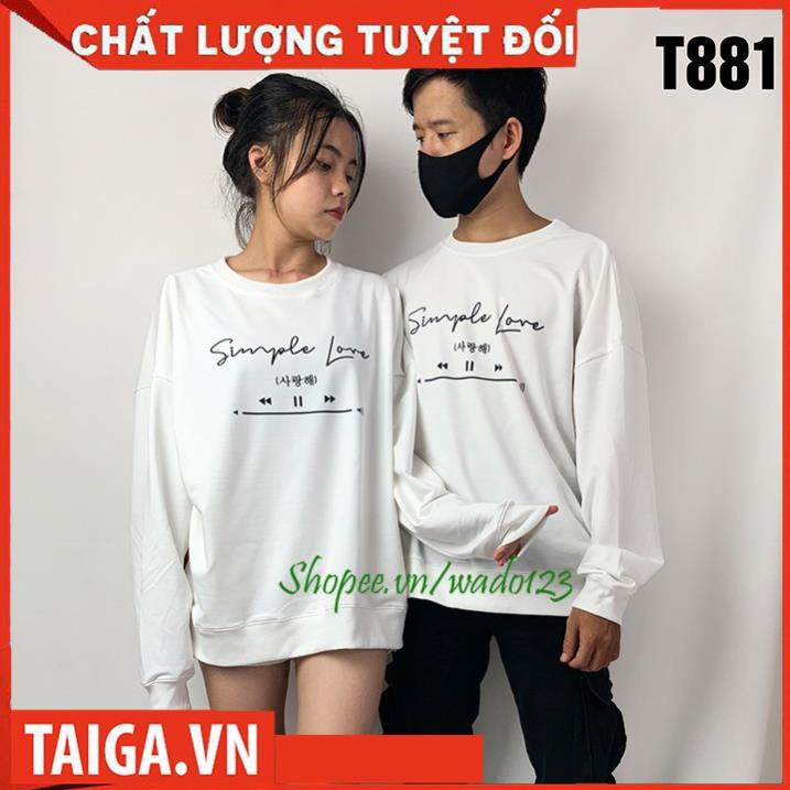 SALE- Áo sweater đôi, sweater oversize, sweater unisex mã T881