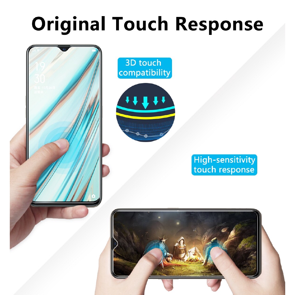 Kính Cường Lực OPPO F9 F11 Pro A5S A12 A15 A15S A16 A16K A31 A33 A53 A52 A92 A91 A93 A94 A95 A73 A76 A54 A55 A74 A5 A9 2020 Reno 2F 3 4 4F 5 6 7