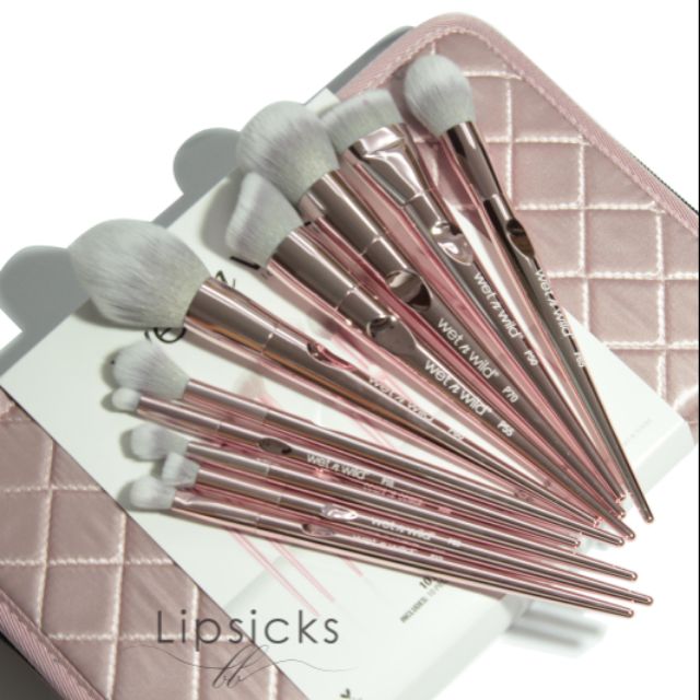 Bộ cọ Wet N Wild 10-piece Pro Line brush set (kèm túi chuyên nghiệp)