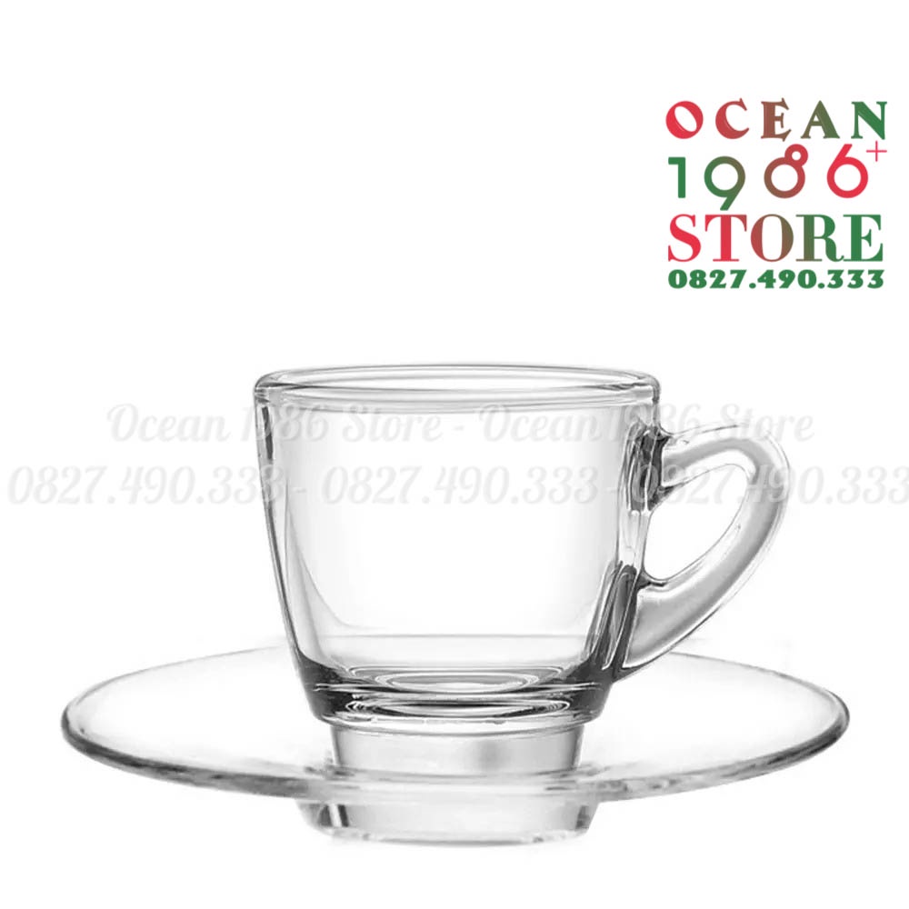 Bộ 6 Đĩa Lót Và 6 Tách Cafe Kenya Espresso Cup P01642/P01672 Loại nhỏ – 70ml Ocean