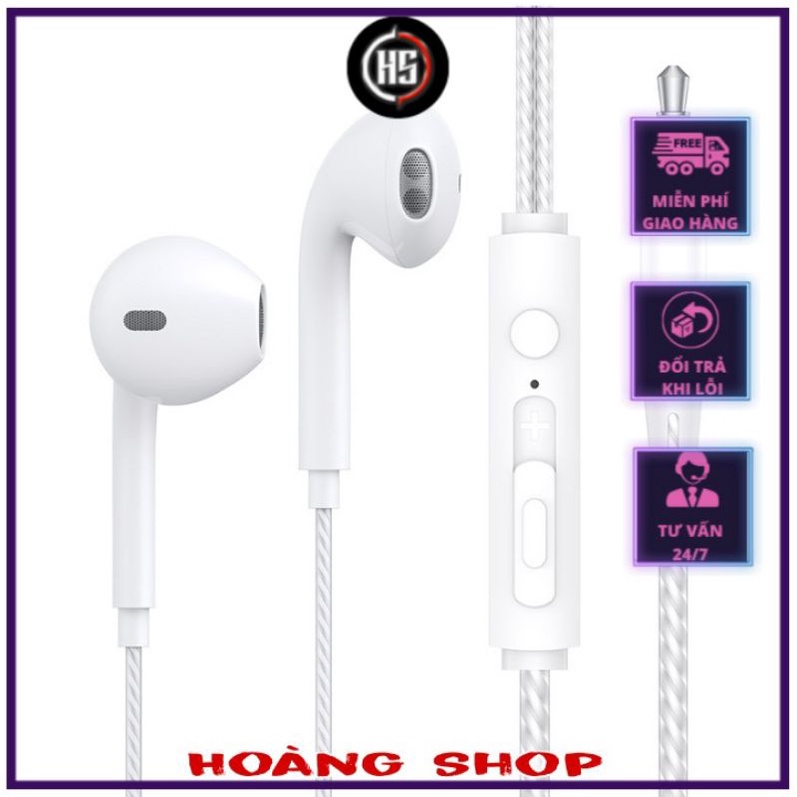 tai nghe nhét tai có dây 3.5mm M2 tích hợp micro đàm thoại Hoàng shop