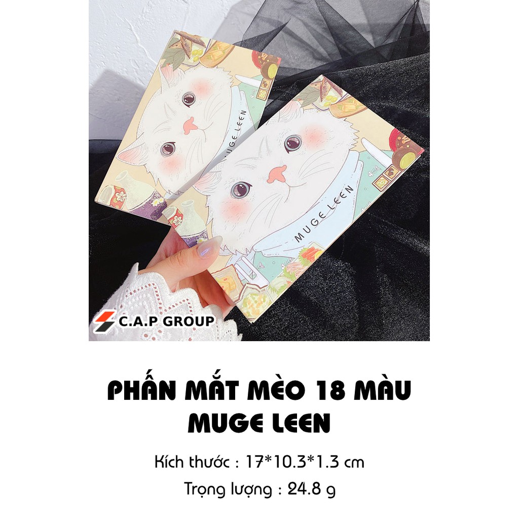 Bảng phấn mắt nội địa trung nhũ lấp lánh kim tuyến 18 ô màu trang điểm mắt Muge Leen - [ Mẫu mới ] | BigBuy360 - bigbuy360.vn