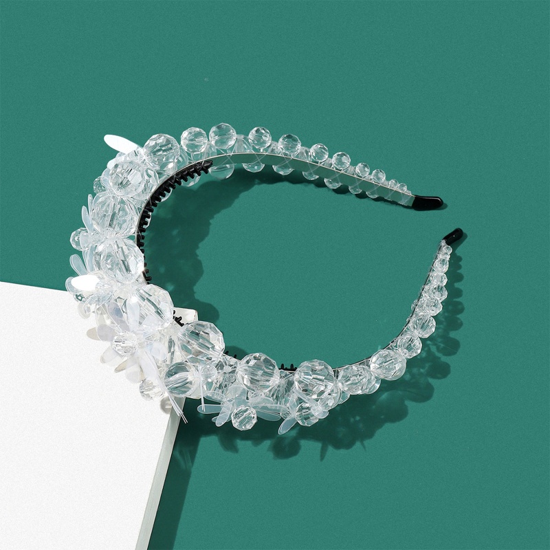 Flgo Băng Đô Cài Tóc Mỏng Đính Pha Lê Cho Nữ