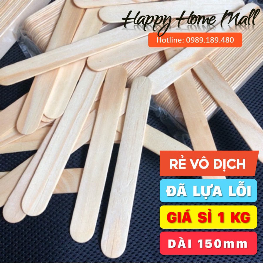 1kg QUE ĐÈ LƯỠI gỗ làm mô hình handmade dài 150mm đã lựa lỗi (bán theo kg)