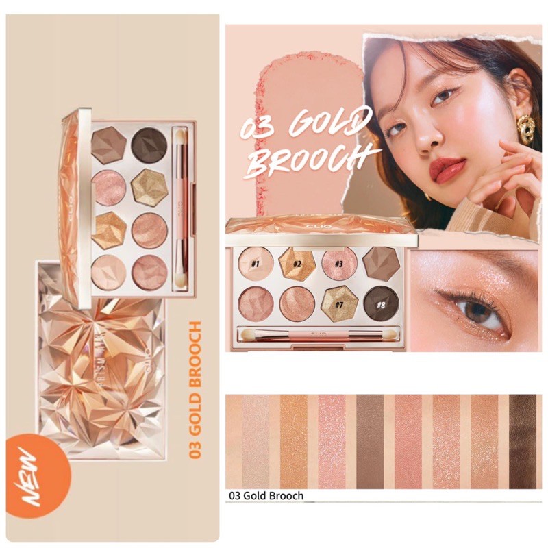 [100% AUTH] Bảng Phấn Mắt 8 ô Clio Prism Air Eye Palette