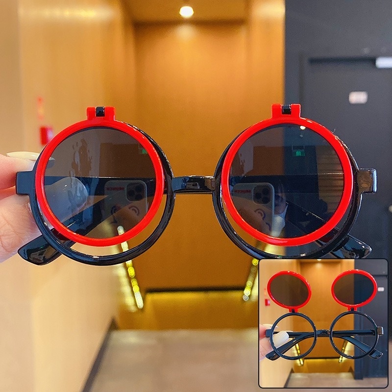 Kính Mát Phân Cực Chống Tia UV Họa Tiết Hoạt Hình Dễ Thương Dành Cho Bé