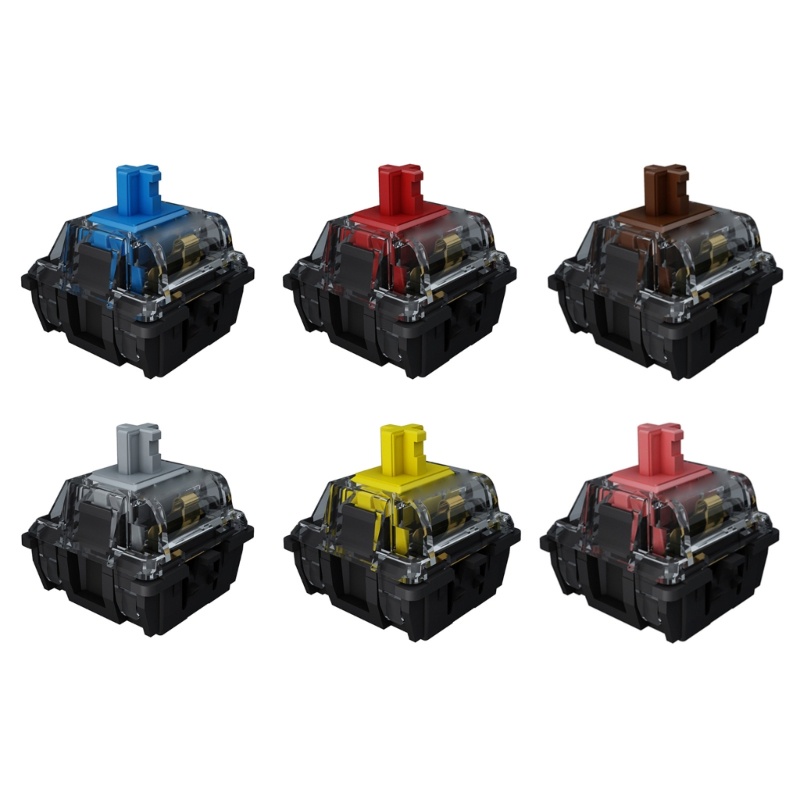 Công Tắc MX 3pin Hỗ Trợ Bàn Phím Cơ MX Arrv Gateron V2 3 Chấu Màu Đen