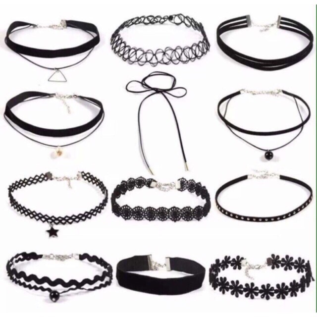 Vòng choker bộ 12 kiểu