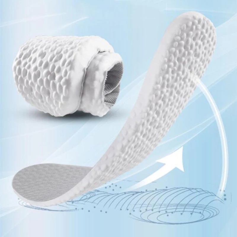 Cặp miếng lót giày bằng EVA mềm mại phong cách co giãn thoáng khí giảm đau thoải mái cho nam và nữ