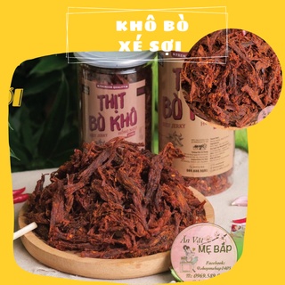 Khô Bò Sợi Hồng Ngự 200g - sợi dai khô, 100% thịt bò - Shop Mẹ Bắp [Ảnh Thật]