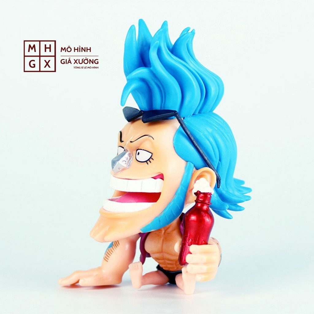 Mô hình One Piece chibi Franky cực dễ thương cao 9cm , figure one piece , mô hình giá xưởng