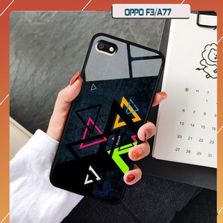 Ốp lưng kính 3d oppo f3-a77