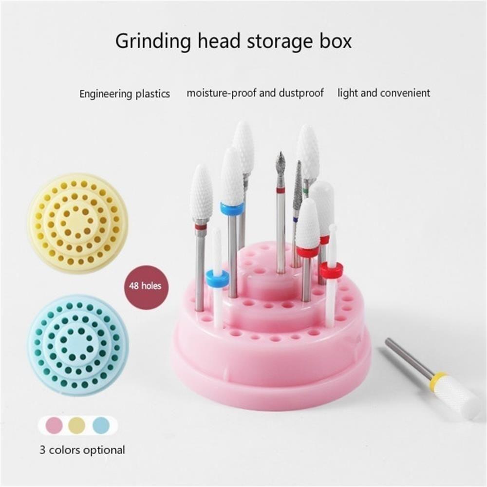 PATH Giá Đỡ Đầu Mài Móng Bằng Nhựa Trong Suốt Tiện Lợi