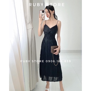 Đầm Maxi 2 Dây Xoắn Ngực  ( RUBYSTORE )