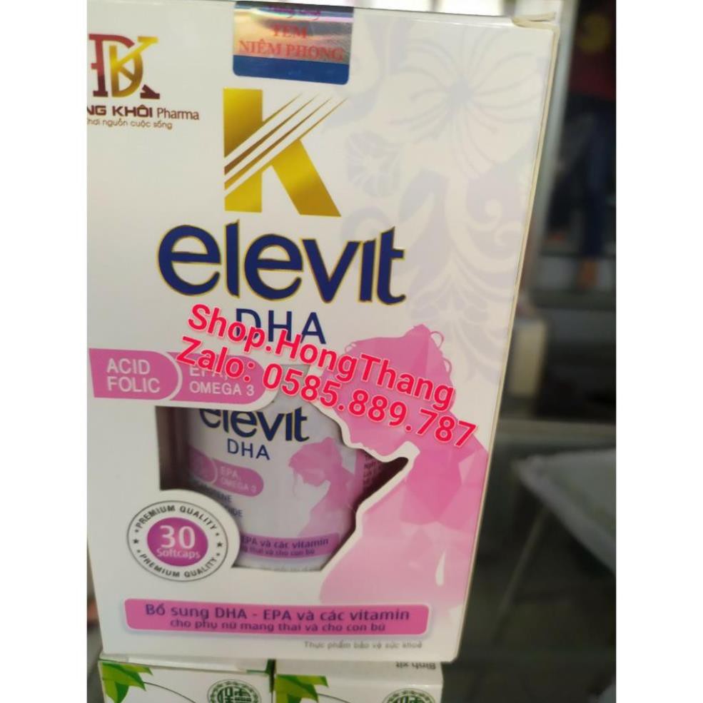 Viên bổ bà bầu K ELEVIT DHA - Bổ sung sắt, acid folic, vitamin cho mọi phụ nữ mang thai và cho con bú 30viên