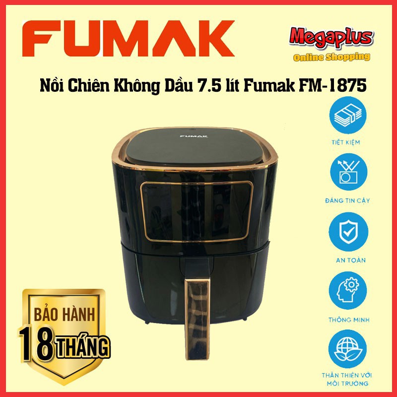 Nồi Chiên Không Dầu 7.5 lít Fumak FM-1875