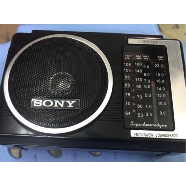 Đài Radio Sony DC - 701AC - Đài 04 Băng Tần Số - Bắt Sóng Khoẻ - Hàng Bảo Hành