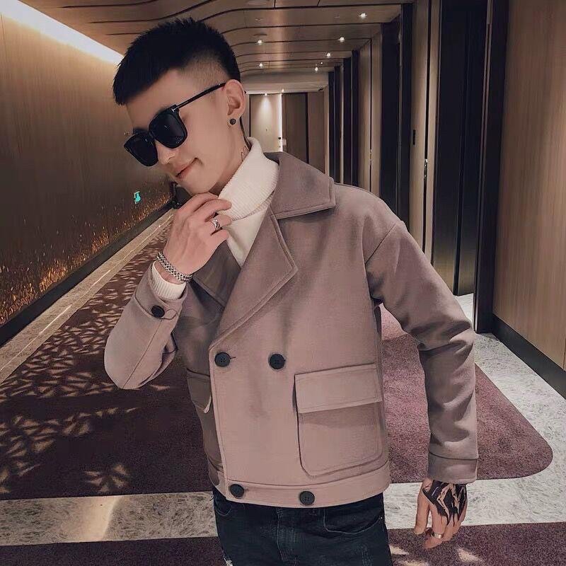 Áo khoác dạ nam thời trang thu đông  thanh niên