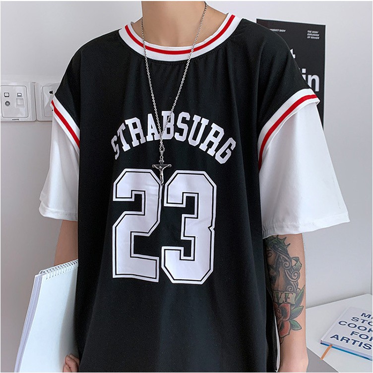 Áo  Phông Bóng Rổ [ FULL SIZE ]🍀 Áo Thun Phối tanktop🍀Nam Nữ Siêu Hot 2021🍀