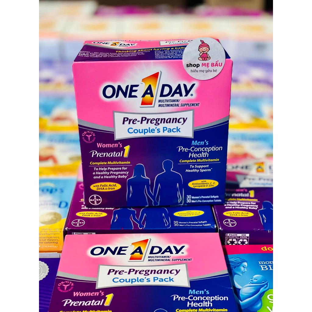 Viên uống tăng khả năng thụ thai One A Day Pre-Pregnancy Couple's Pack