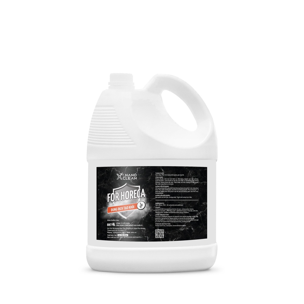 [CHÍNH HÃNG] Dung dịch tạo khói, phun khói Nano Xclean For Horeca 5L/4L - Nano bạc diệt khuẩn khử mùi ô tô, phòng kín