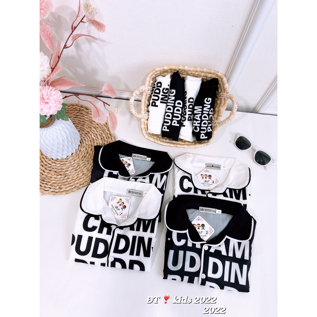 Bộ lụa CREAM PUDDING cho bé